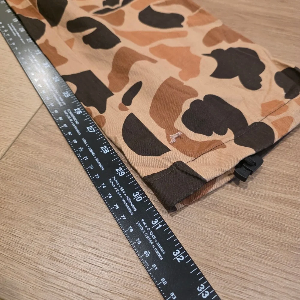 Browning Wasatch Camo Cargo Pants Mens S 30x31 Duck Brown Tan Cotton Hunting